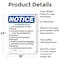 Signmission Playground Rules 1. Use Playground, 18 in W x Rectangle, Aluminum OS-2PACK-NS-A-1824-V-17322 - alternate 2